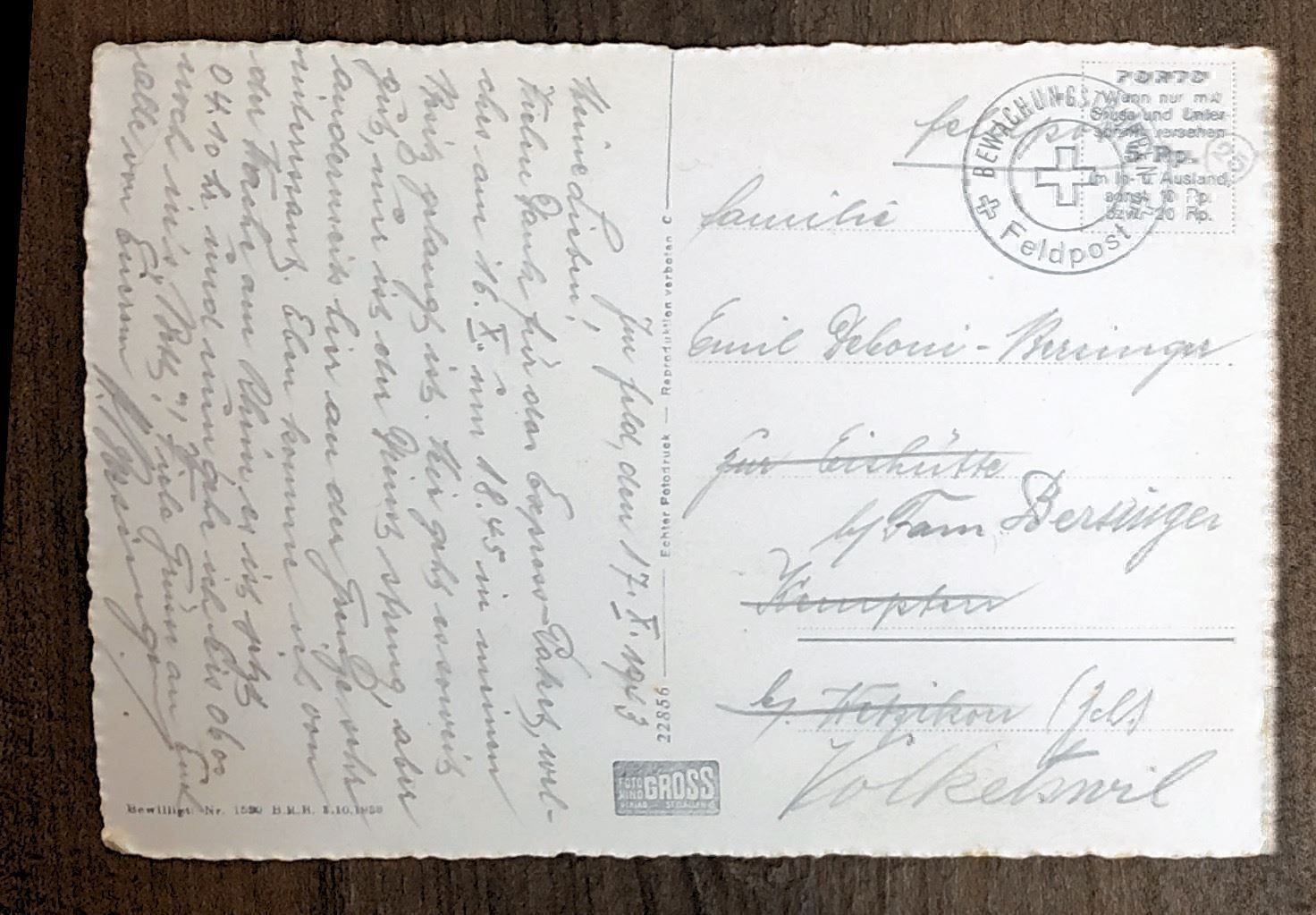 Cartoline postali: St. Margrethen 1943 – Usato da Lufingen venduto da Rac0 1