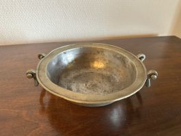 Antike Zinn Schale, Vintage Deko Schale, Top Zustand!