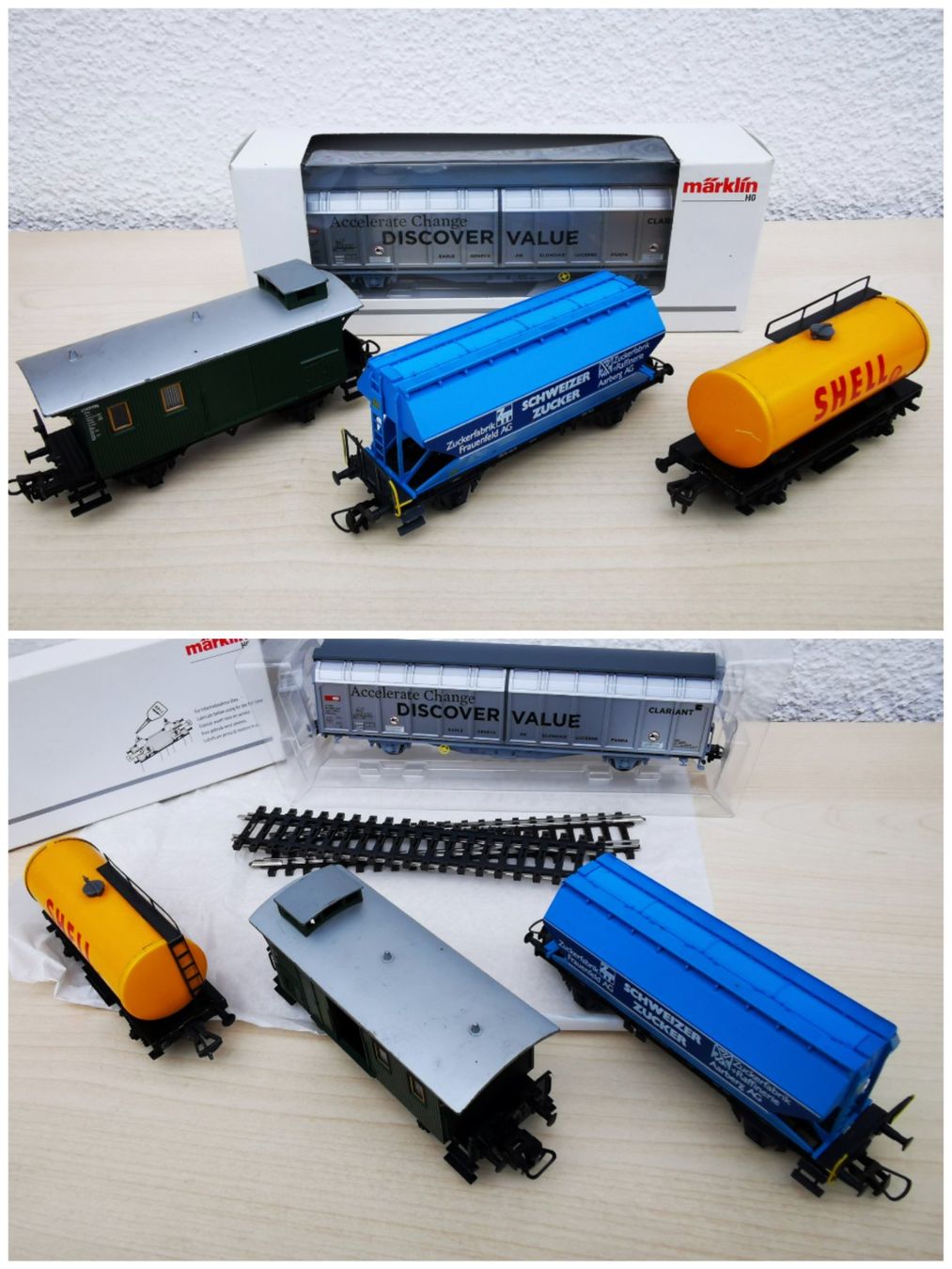 Märklin Modellini di ferrovie: 4 Stück, H0 Güterwagen, Roco,Märklin,Fleischmann – Usato da Felben-Wellhausen venduto da mac.ital 1