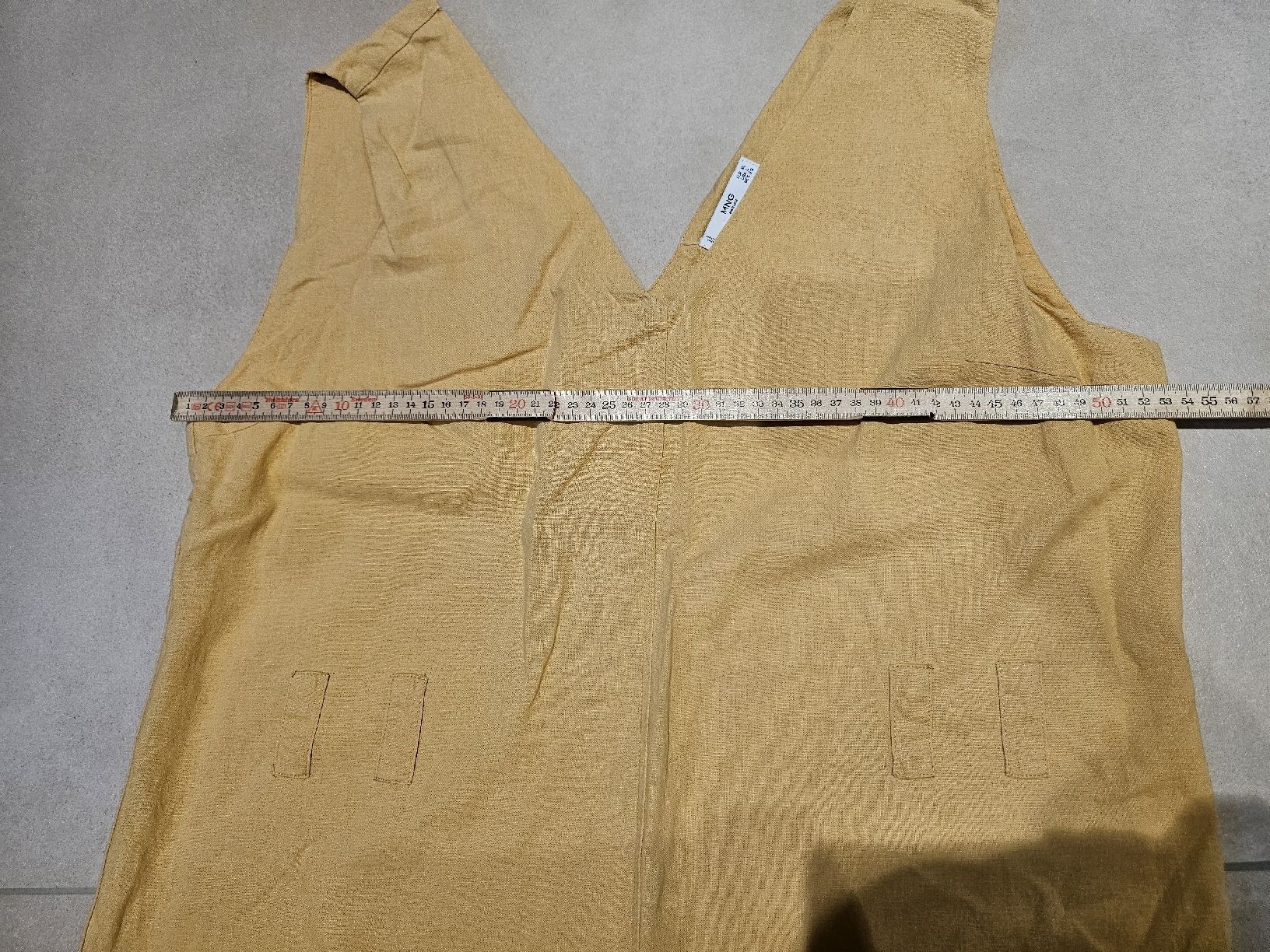 Mango Jumpsuits: Mango Leinenoverall gelb gr.XL – Gebraucht aus Allschwil von na.wi.90 4