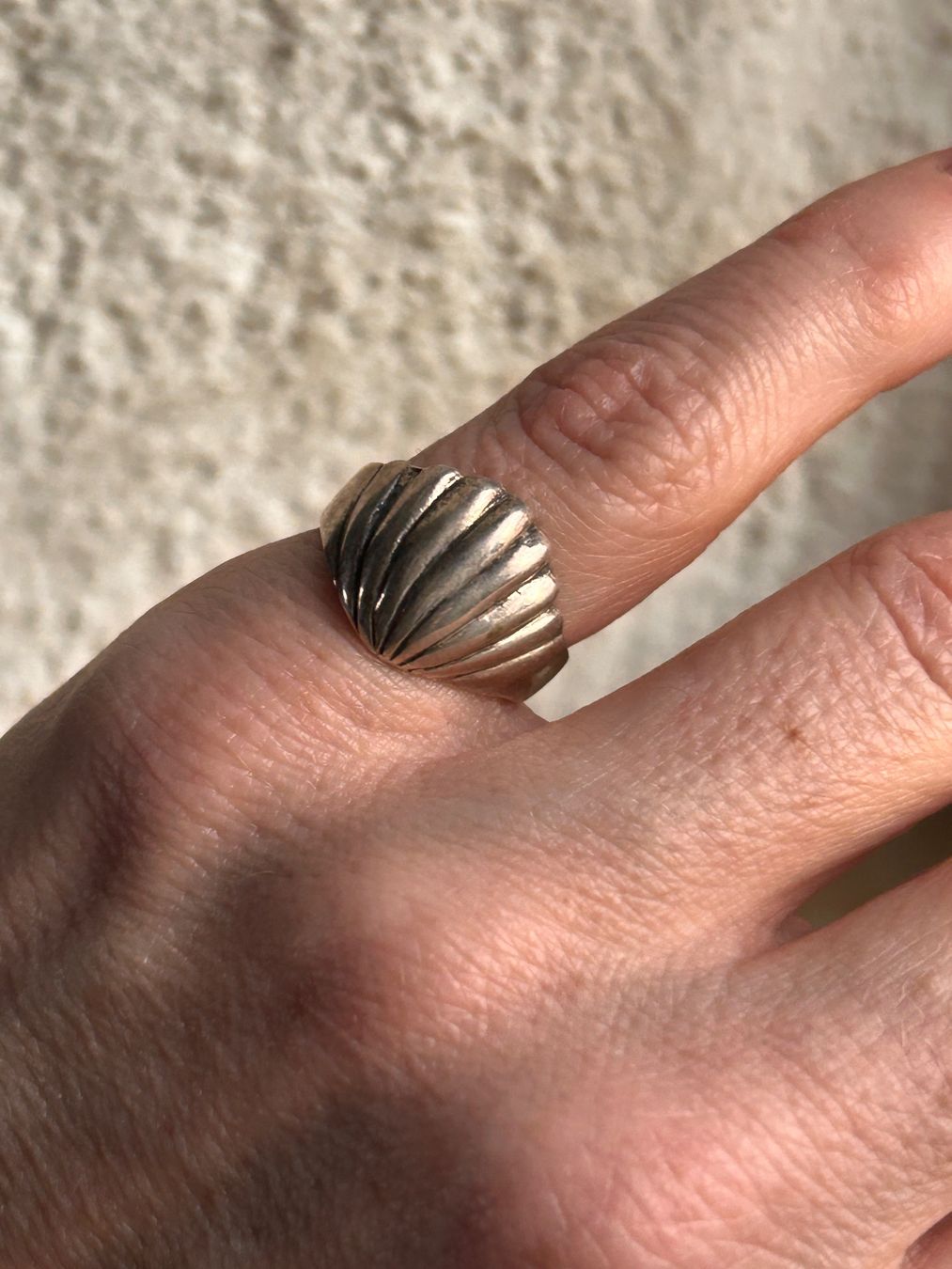 Anelli: Silber Ring,  Muschel (Grösse 51) – Usato da Dittingen venduto da Bellevista 2