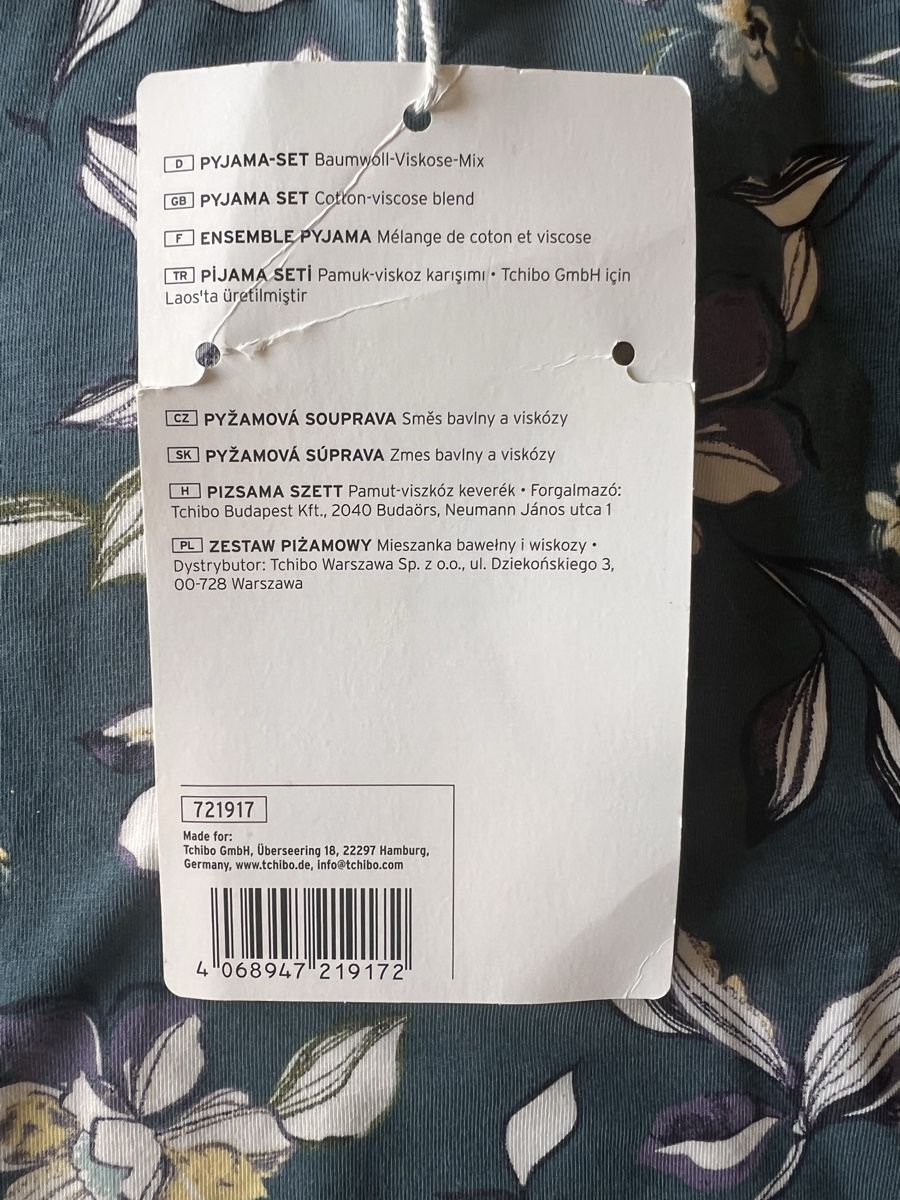 Tchibo Negligees & Pyjamas: Tchibo Pyjama Set ungetragen Grösse L – Neu und originalverpackt aus Thalwil von zso_g7vg 2