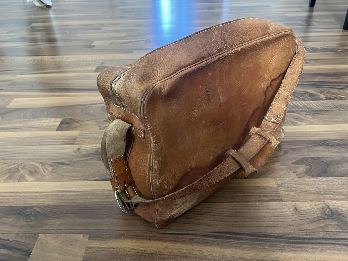 Borse: Vintage Ledertasche, hellbraun, – Usato da Grenchen venduto da elr_rwk7 1