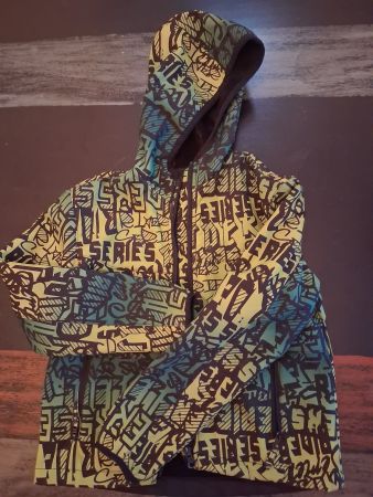 Jacke Softshell Top Grün Gelb warm