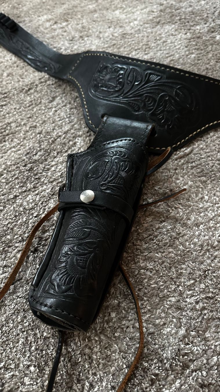 Tiro a segno: Western Gürtel mit Holster – Usato da Reidermoos venduto da Sada13 2