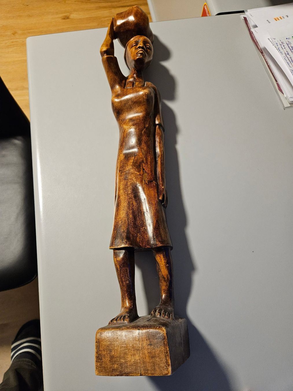 Figuren: Holzfigur Südamerika (handgeschnitzt) – Gebraucht aus Langendorf von Bruenu 2