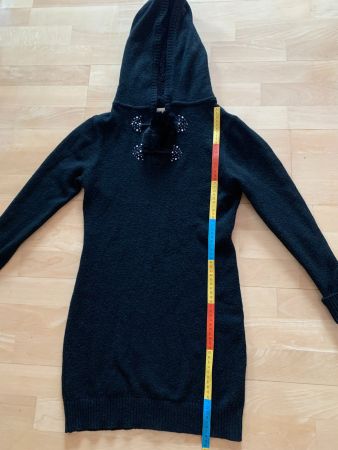Maison Chic Damen Strick Kleid, ca. Gr. 38 / 40, Schwarz