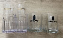 2x Disaronno Gläser und 2x Disaronno Velvet Becher NEU