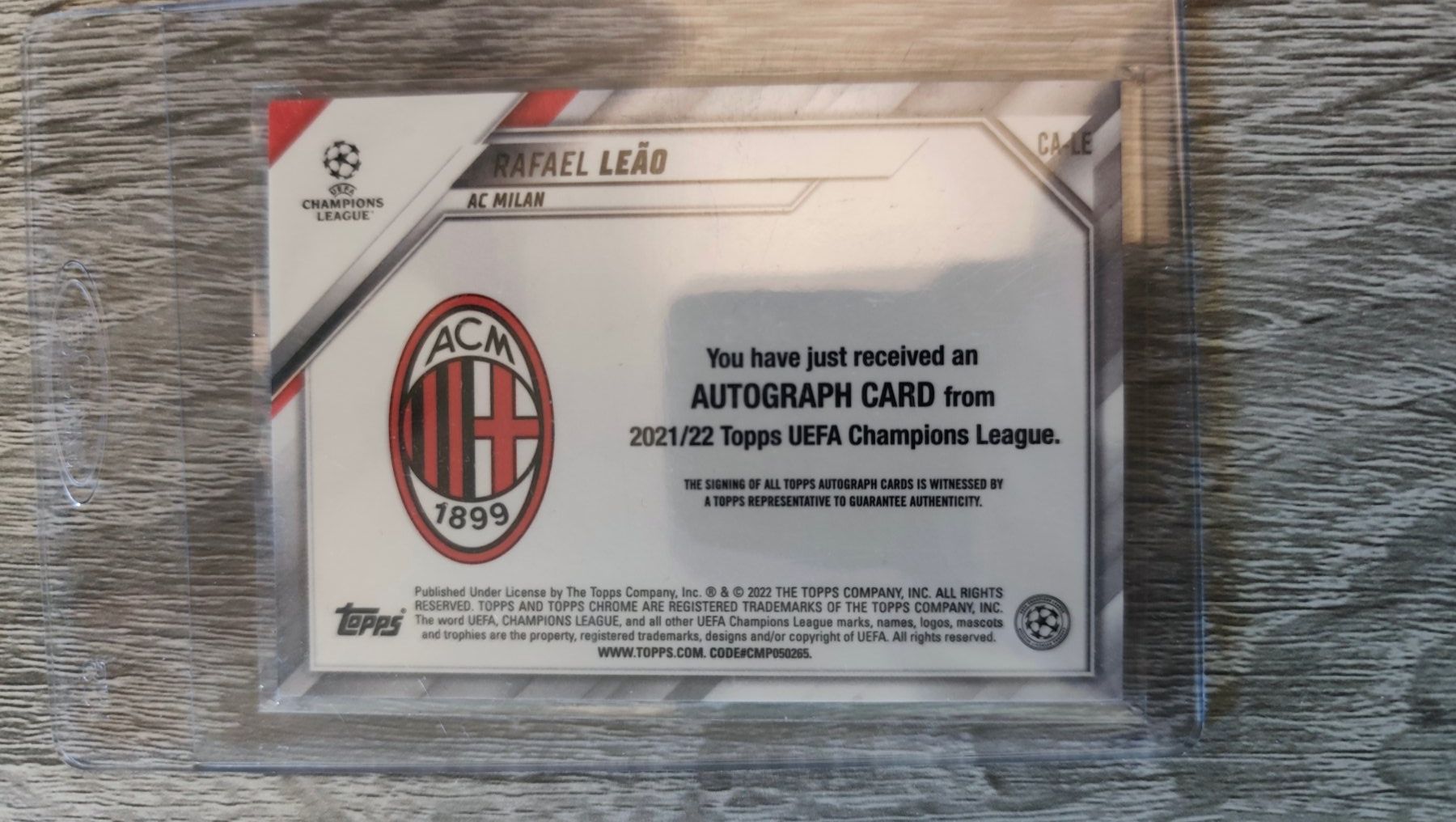 Topps Carte collezionabili: Topps Chrome 22/23 Rafael Leao mit Autogramm – Usato da St. Gallen venduto da RudyundFloydCards 1