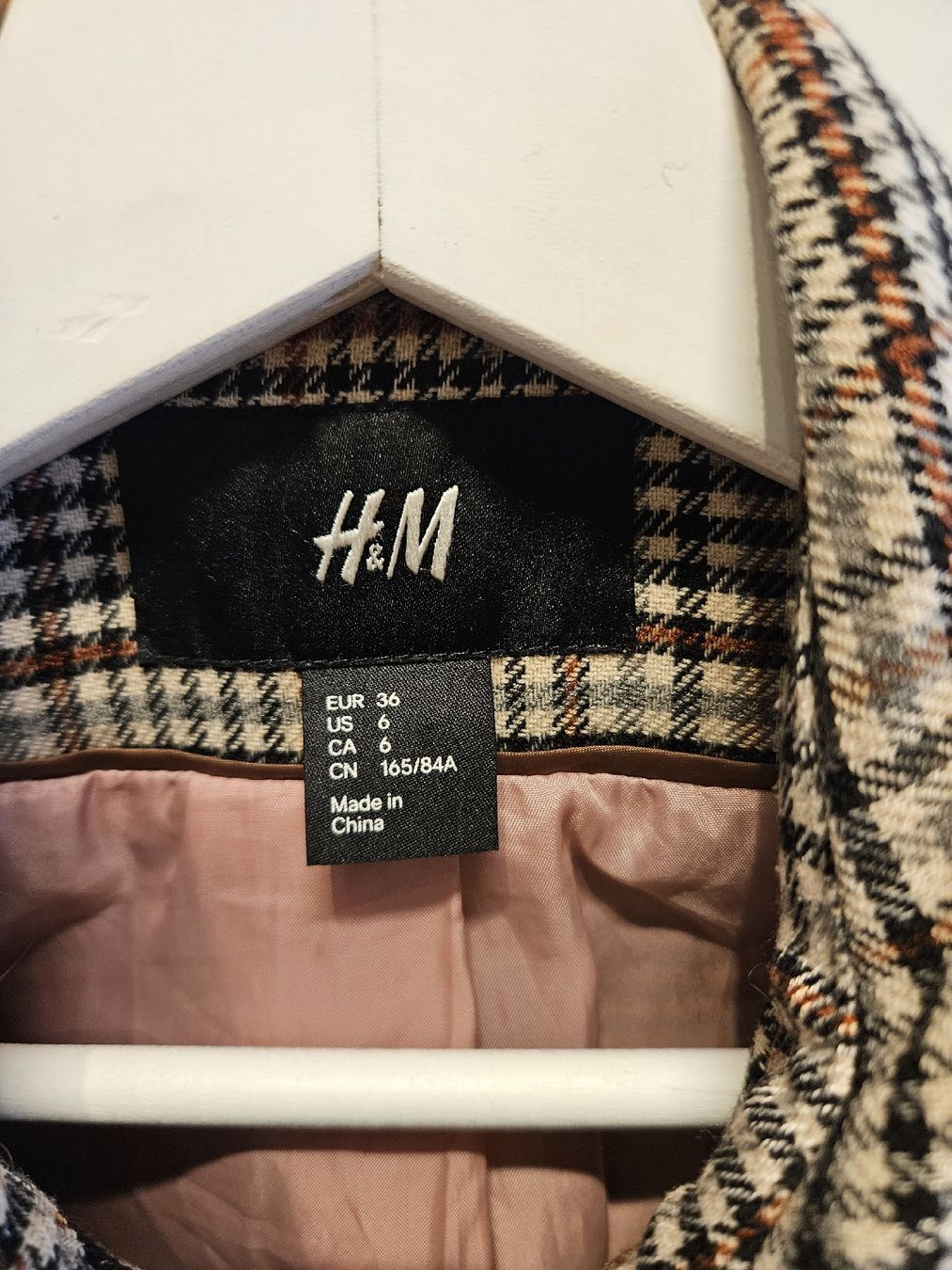 H&M Cappotti: braun karierter Mantel – Usato da Zürich venduto da leonard014 1