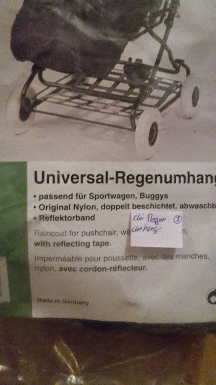 Carrozzine: Regenumhang fuer Buggyd blau – Nuovo e nell'imballaggio originale da Schwarzenburg venduto da Flamingo07 1