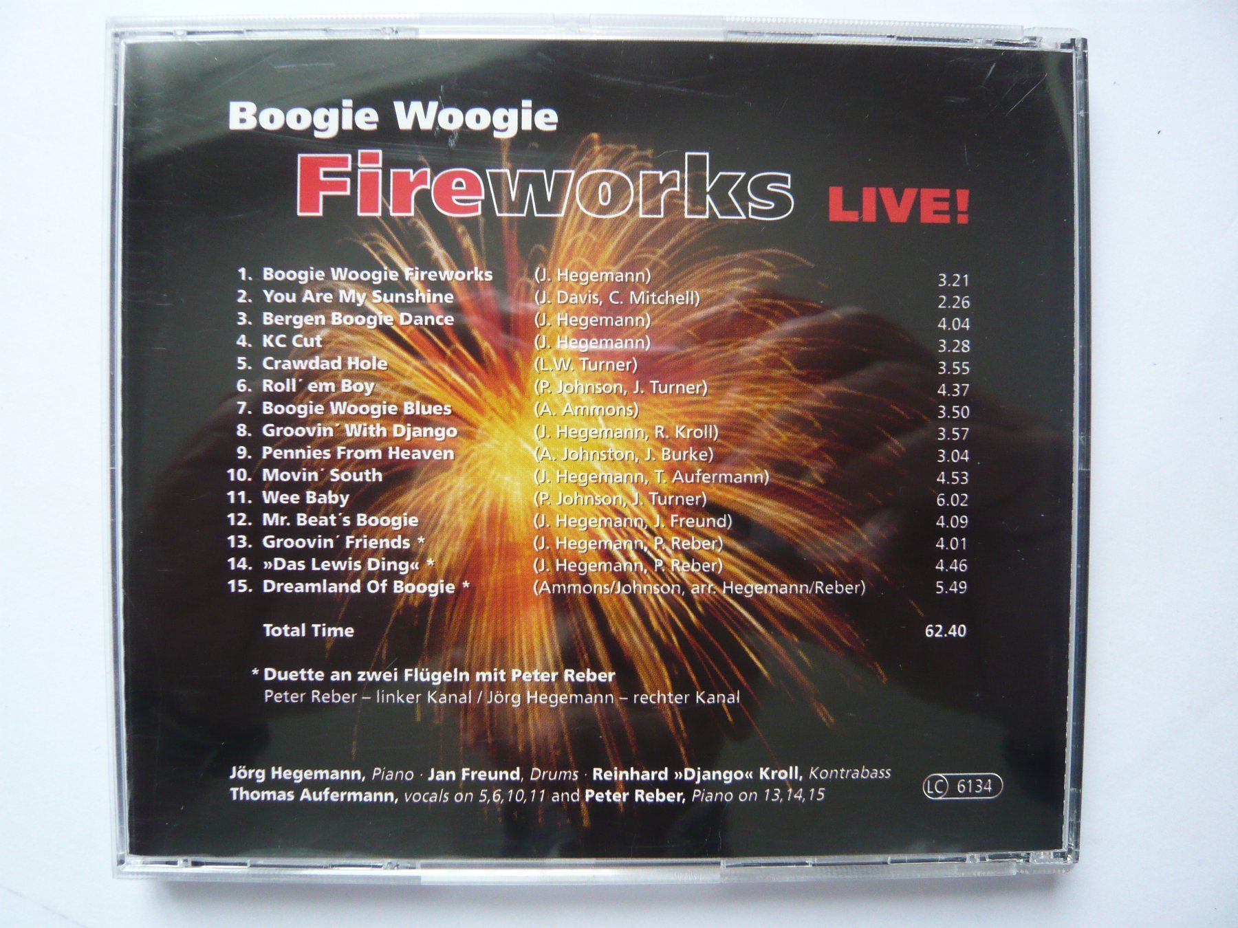CD: JÖRG HEGEMANN Boogie Woogie Fireworks LIVE – Usato da Winterthur venduto da Cajun 1