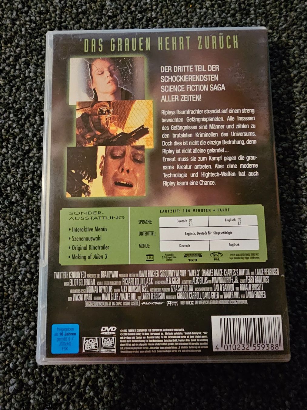 Alle DVDs: ALIEN 3(14488) – Gebraucht aus Ruswil von M71 1