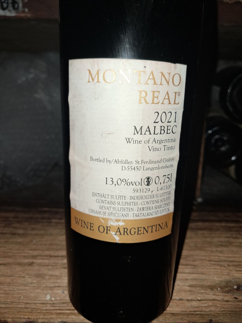 Vino: Montano Real Malbec 2021 – Nuovo e nell'imballaggio originale da Le locle venduto da juliensaran 3