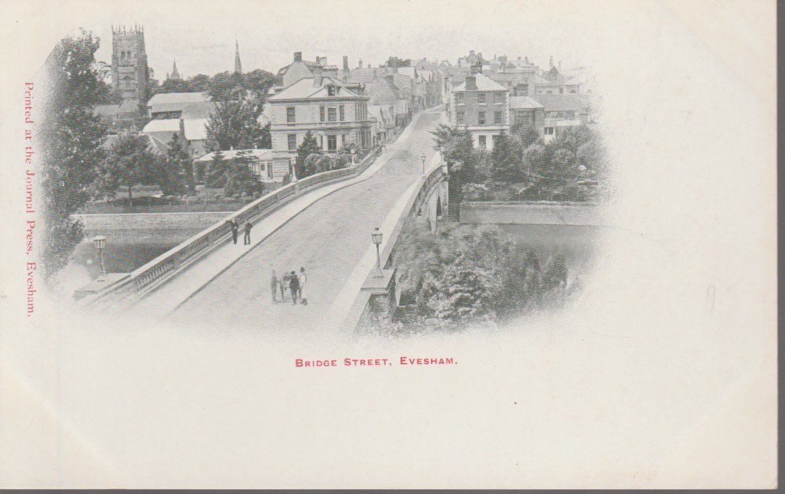 Cartoline postali: old UK Postcard EVESHAM - BRIDGE STREET  Smith's series – Usato da Vezia venduto da Aquarius_Age