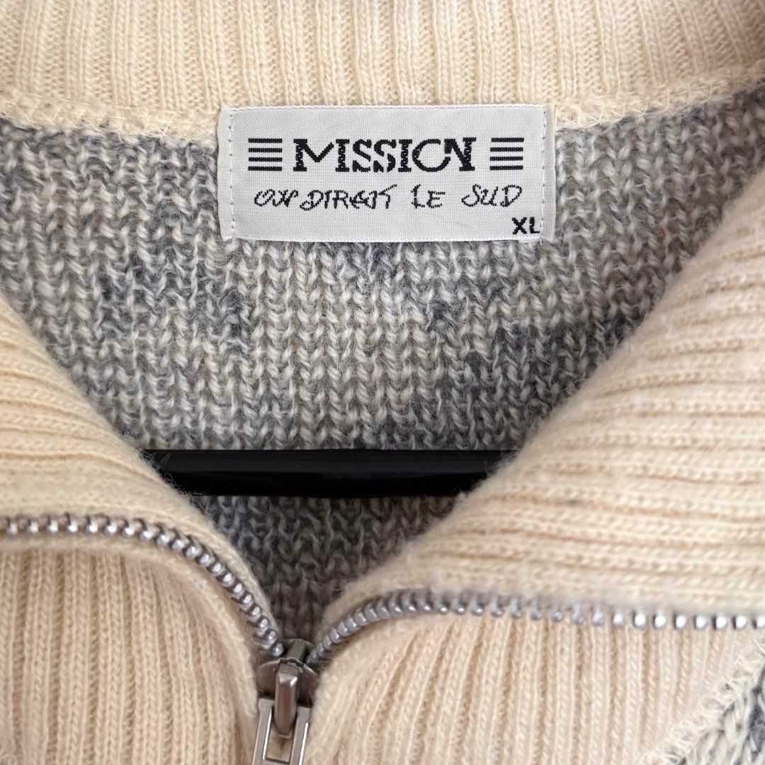 Pullover & Sweatshirts: MISSION Pull Jaune Clair & Gris Manches Longues - Taille XL – Gebraucht aus Vevey von secondlifevevey 1