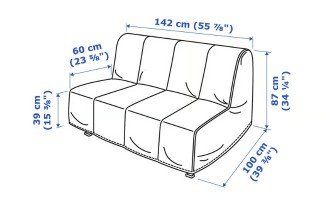 Ikea Letti: BETTSOFA  - Ikea - LYCKSELE MURBO – Usato da Scheuren venduto da Hammerhai1 4