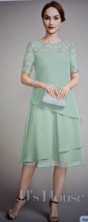 Elegantes Chiffonkleid Hochzeit Cocktail
