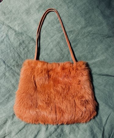 Kaninchenfell Handtasche