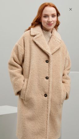 Original Max Mara Mantel  aus Wollmischung, Teddy Style.