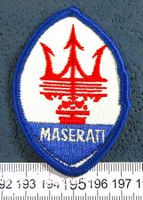 MASERATI AUTO LOGO GESTICKT AUFNÄHER VINTAGE