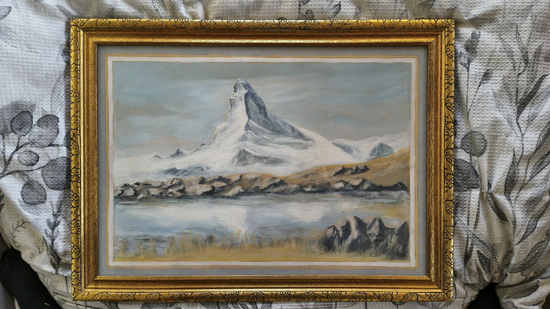 Dipinti: Aquarell Matterhorn 1963 M.Spiller – Usato da Leimiswil venduto da Kallebulli 3