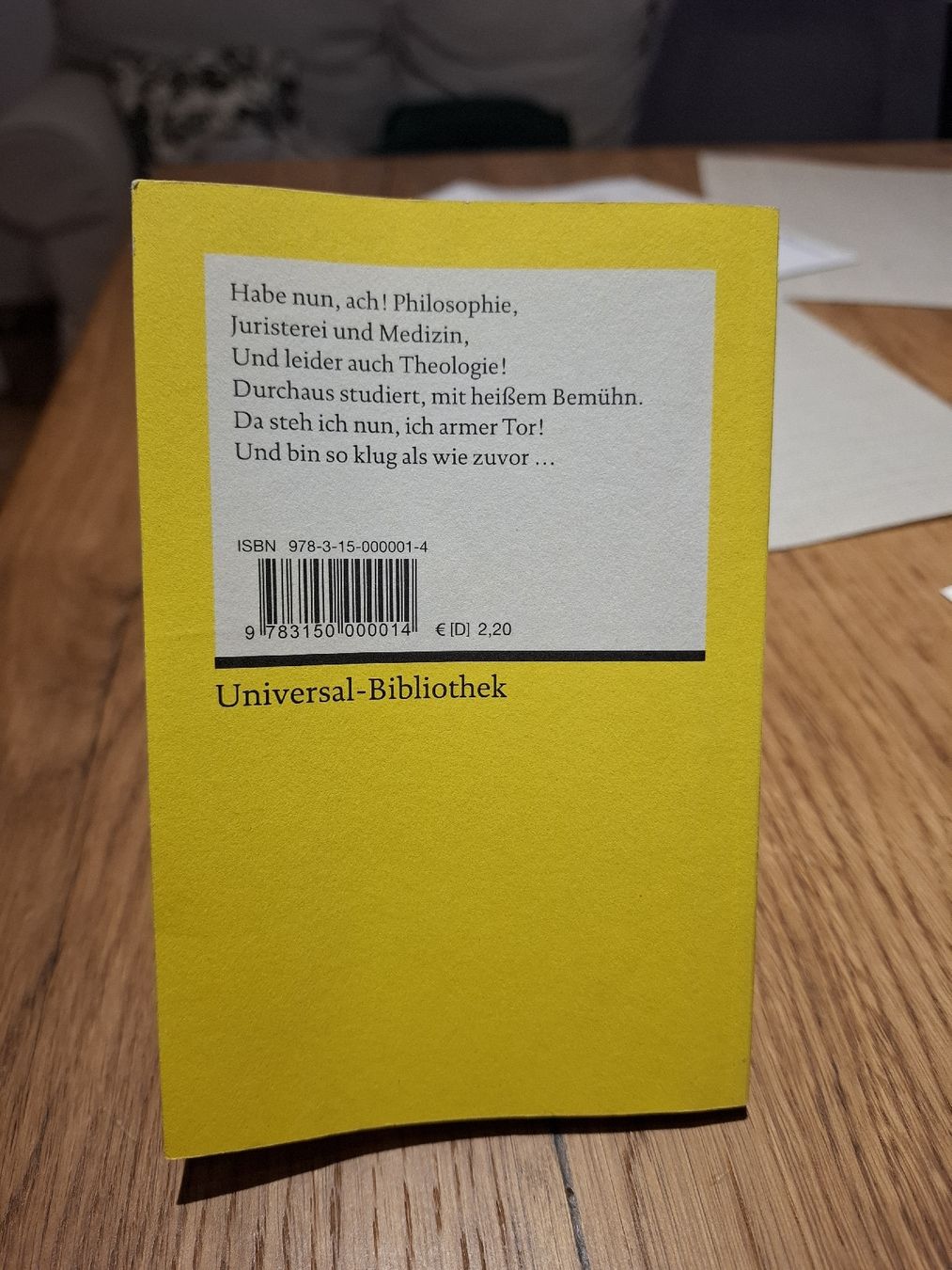 Libri: Buch Faust Der Tragoedie Erster Teil Reclam  – Usato da Windisch venduto da SamTheCam 1