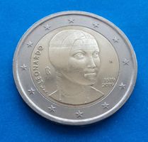 Italien: 2 Euro Leonardo da Vinci 2019, SS - VZ