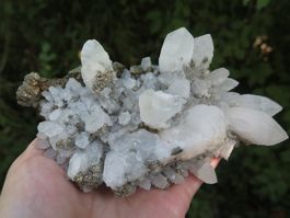 Nadelquarz mit Kupferkies und Pyrit ca. 505 gr. von Rumänien