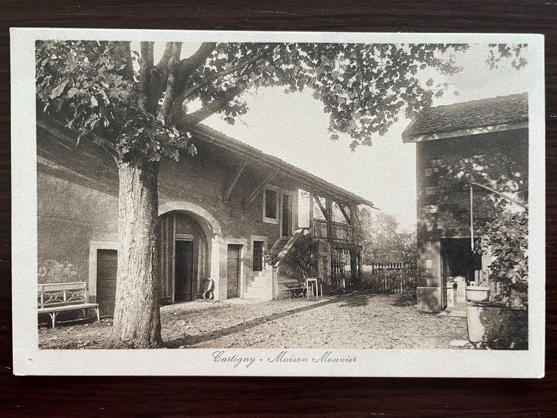 Cartoline postali: CARTIGNY - GENÈVE Maison Monnier, non circulée – Usato da Wald ZH venduto da TLILEF
