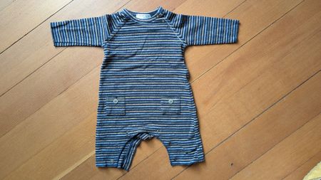 Strampler 1+ in the family, gestreift | 1 m (50)