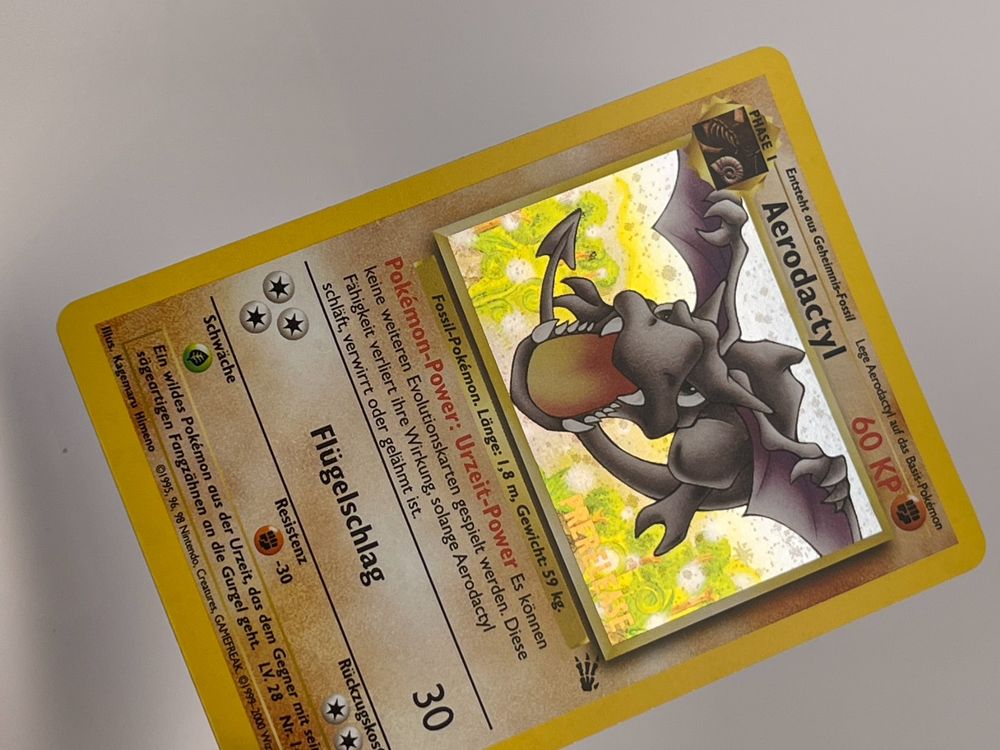 Aerodactyl (1/62) (Prerelease Promo) [Fossil 1st Edition] First Edition  Rare Promo Aerodactyl PreRelease HOLO Fossil 1/62 Pokemon ...