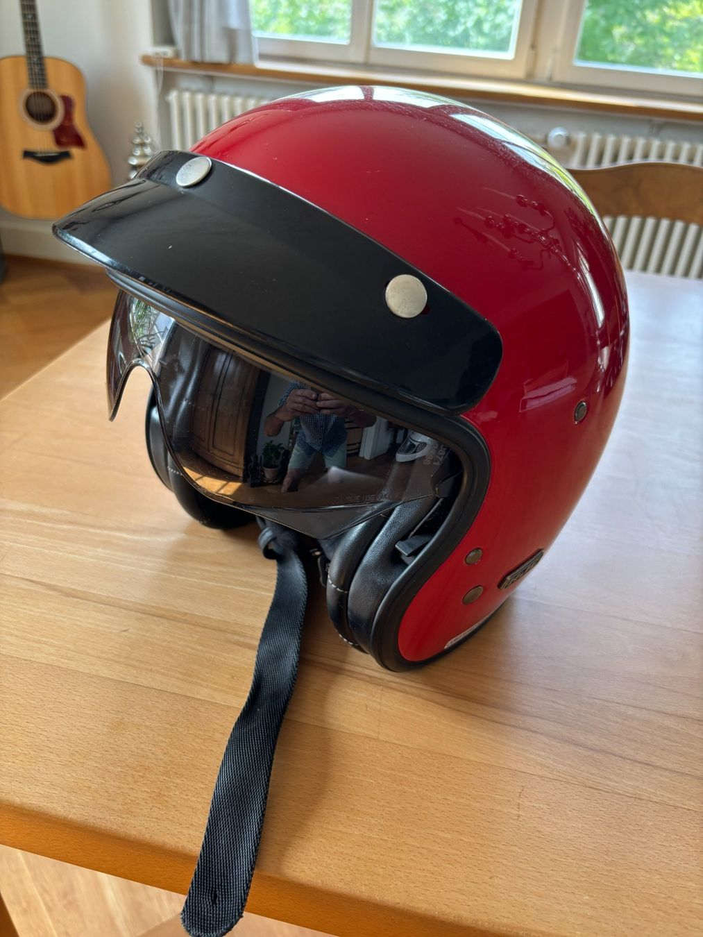 HJC Caschi & visiere: Jet-Motorradhelm rot – Usato da Winterthur venduto da dan_wq8j