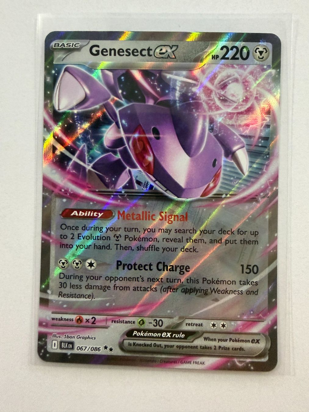 Pokémon Sammelbilder & Trading cards: Pokemon Genesect EX 067/086 Black Bolt EN – Neu (gemäss Beschreibung) aus Weingarten-Kalthäusern von McGmavlo