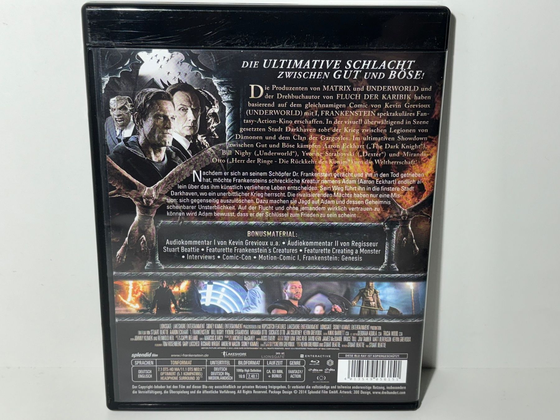 Alle DVDs: I,Frankenstein Blu Ray – Gebraucht aus Wilderswil von Sstriker 1