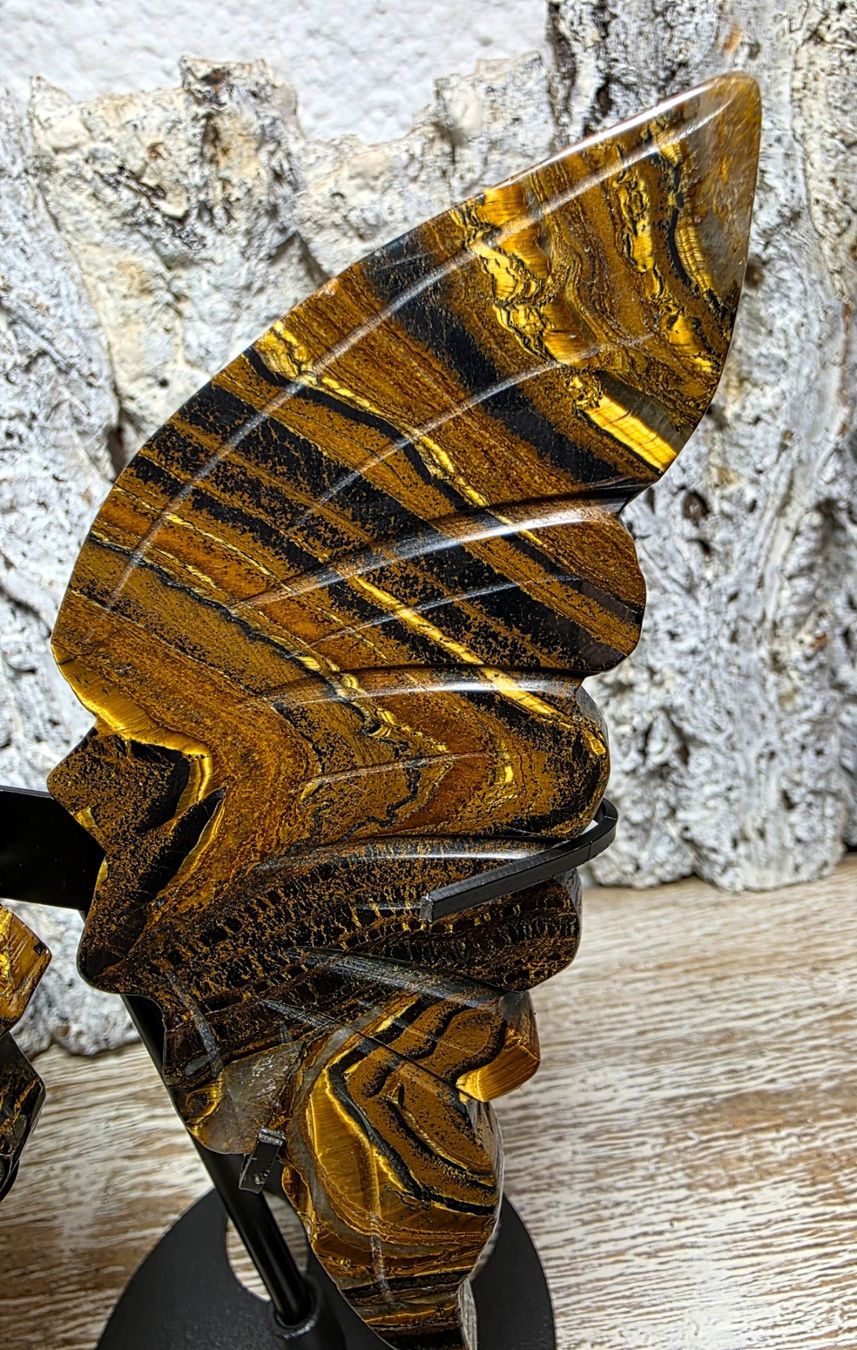 Minerali & Pietre curative: Iron Tigerauge Schmetterling 203g – Nuovo (secondo la descrizione) da Matzingen venduto da Shay_Crystalz 1