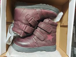 Chaussures d'hiver cuir fourrées enfant