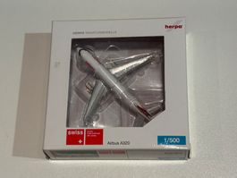 Herpa 504751 Swiss Airbus A320 Modell 1/500 neu im OVP