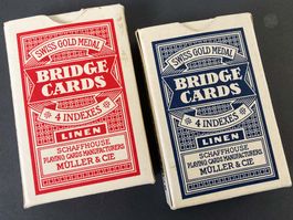 Müller & Cie. Bridge Spielkarten 2x Sets Vintage 50s No. 706