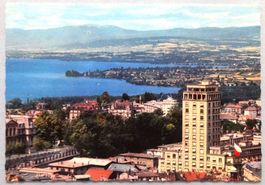 Lausanne - Tour Bel' Air, le lac et le Jura