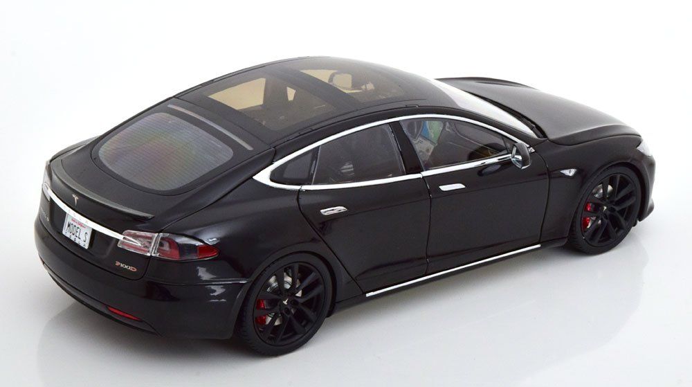 Tesla Modellini d'auto: TESLA MODEL S P100D 2016 SCHWARZ 1:18 TESLA – Nuovo e nell'imballaggio originale da Suhr venduto da Moebelsiralfred 1