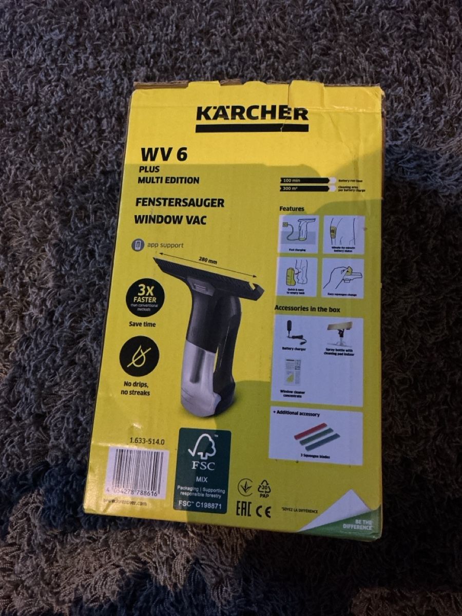Kärcher Altro per la casa: Kärcher WV6 Fenstersauger Window Vac – Nuovo e nell'imballaggio originale da Stetten SH venduto da bor_cs8g