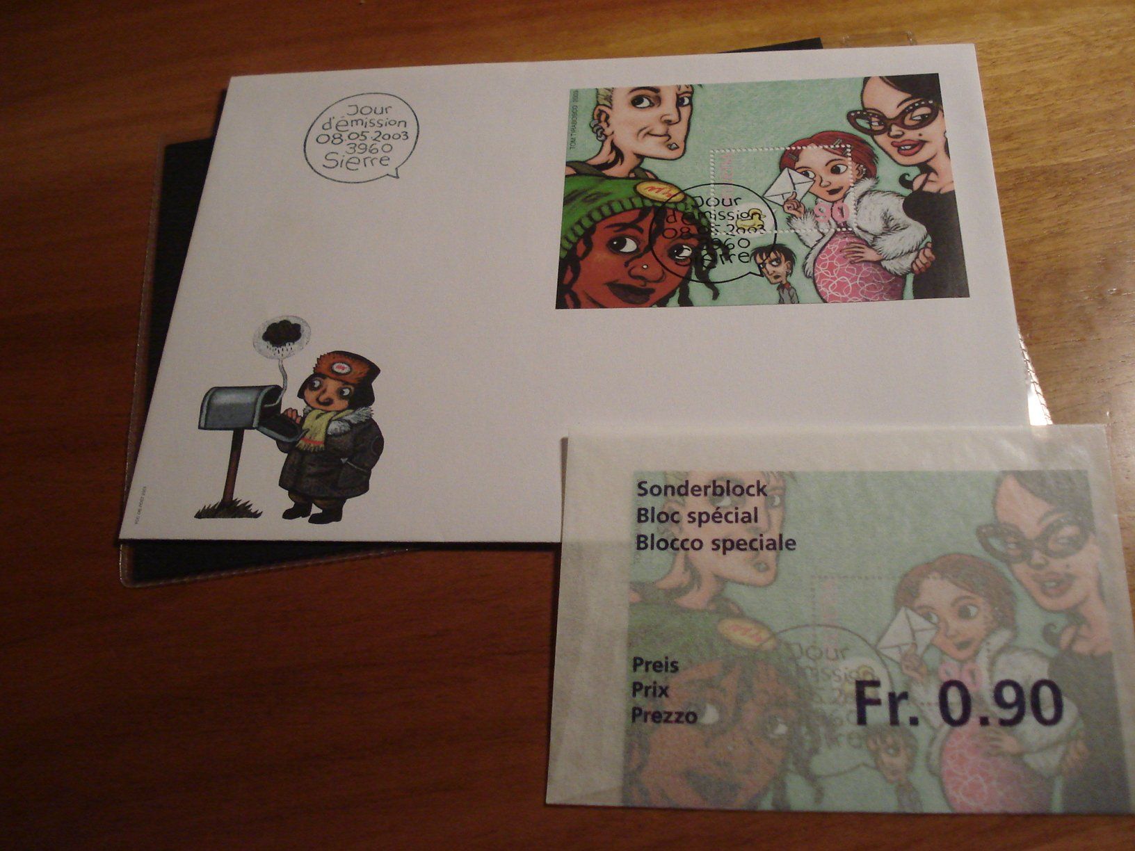 Tous les timbres: Comicmarke Block 2003, FDC + Lose ET-o – D'occasion à Niederwil AG par morostahu