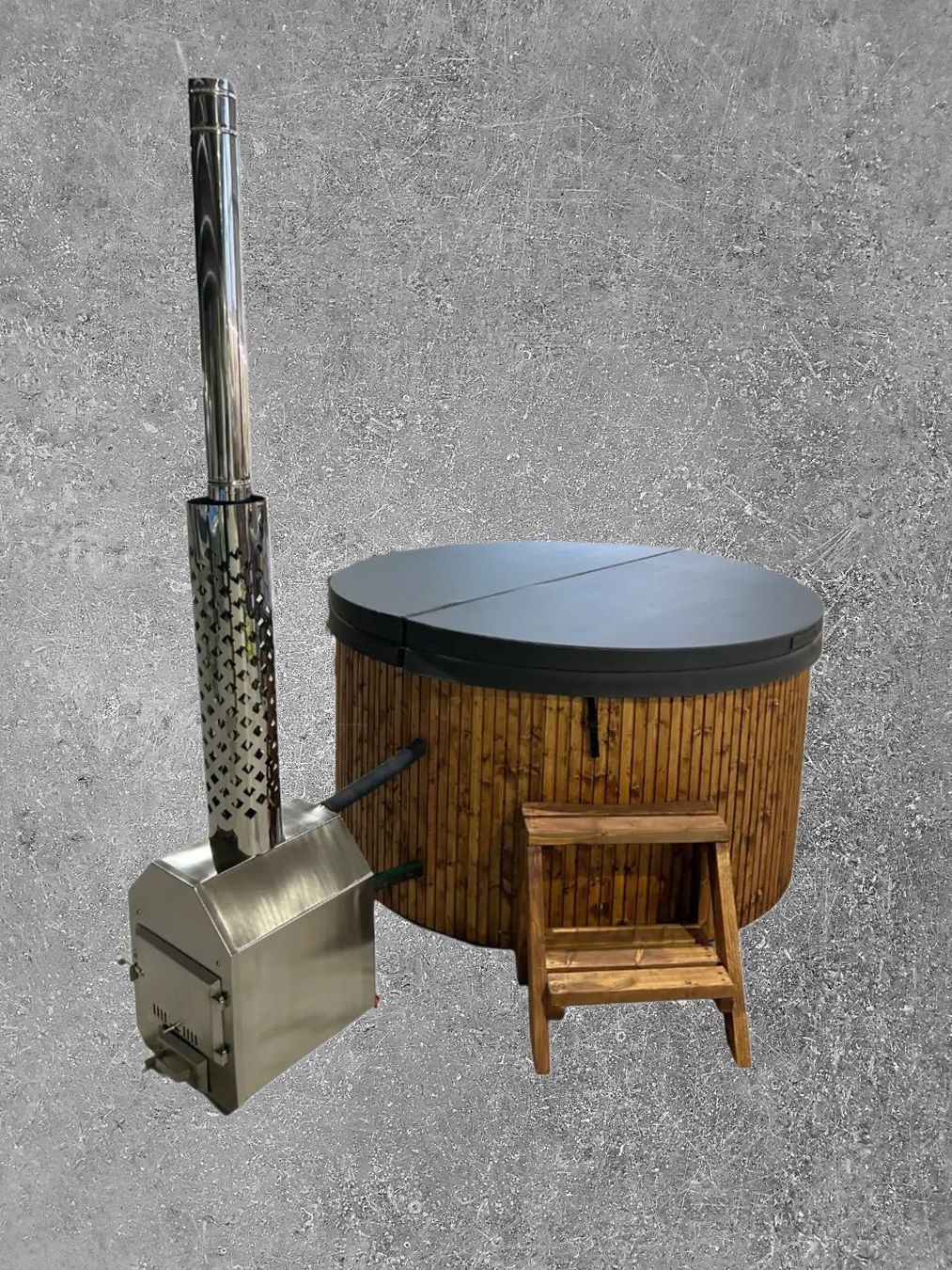 Whirlpool: Hottub - Badefass -  Lieferung inklusive – Nuovo e nell'imballaggio originale da Dussnang venduto da NordicRelax_ch