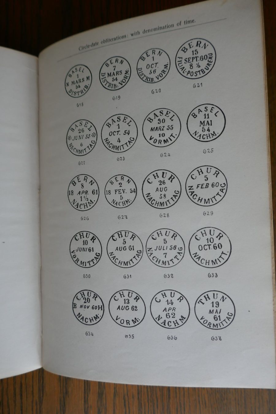 Tutti i francobolli: Jaeggli-Weber; Swiss postmarks & postal cancellations 1920 – Usato da Bern venduto da Tbeberger 1