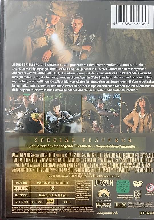 Tutti i DVDs: Indiana Jones DVD  – Usato da Eschenbach LU venduto da arin91 1