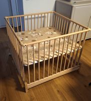 Laufgitter aus Holz mit Einlage guter Zustand