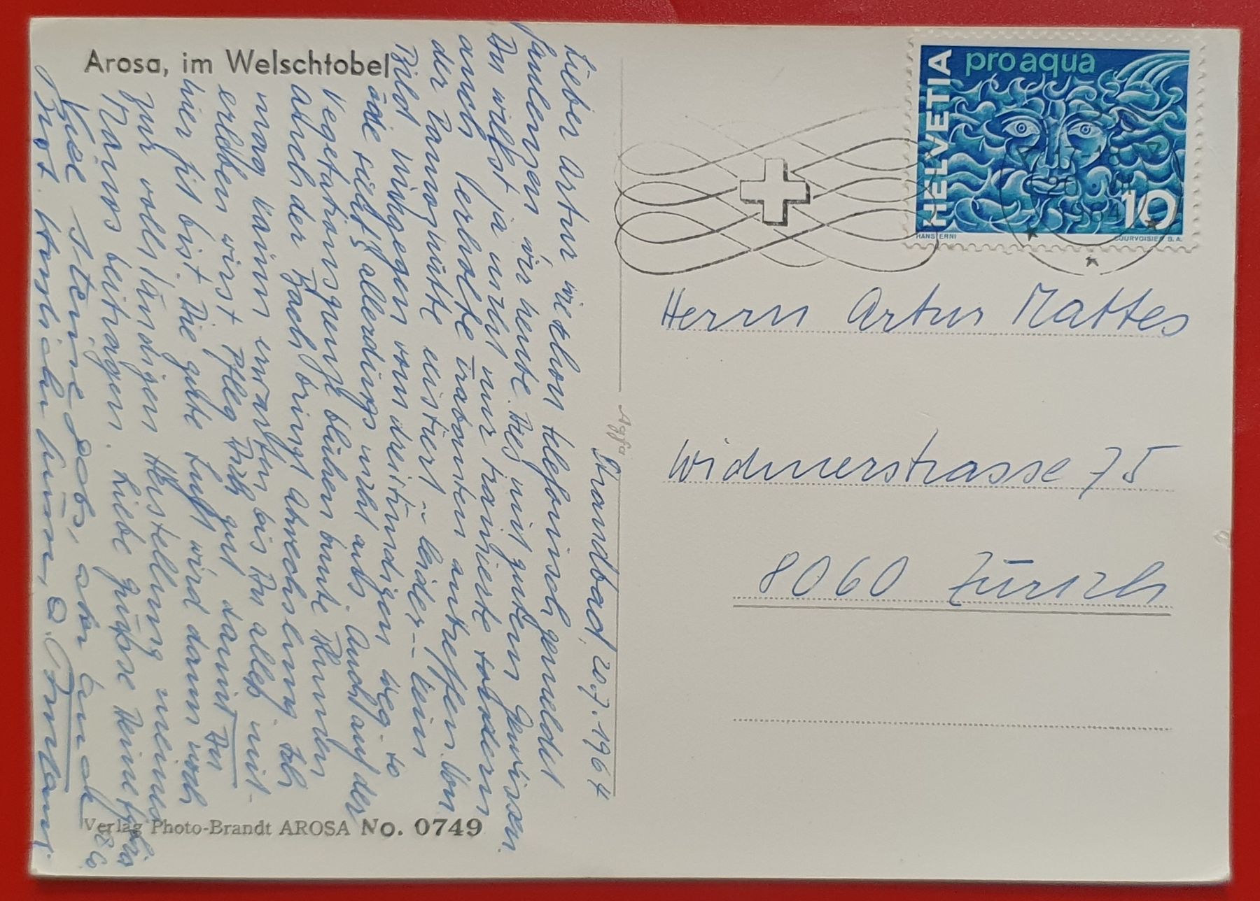 Cartoline postali: Arosa 1964 - im Welschtobel – Usato da Kreuzlingen venduto da Rschweiz1 1