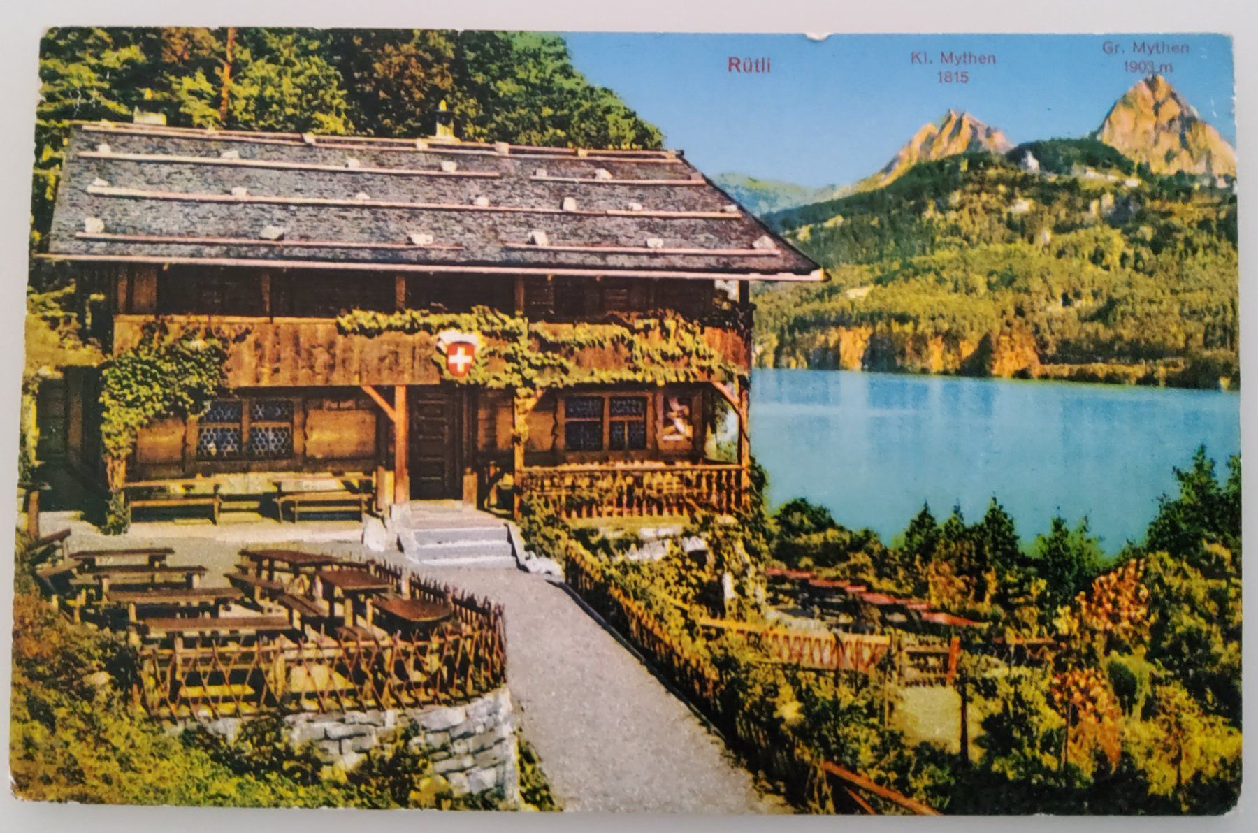 Cartoline postali: Ansichtskarte Rütli, gest. 1952 – Usato da Buchrain venduto da mue_kru
