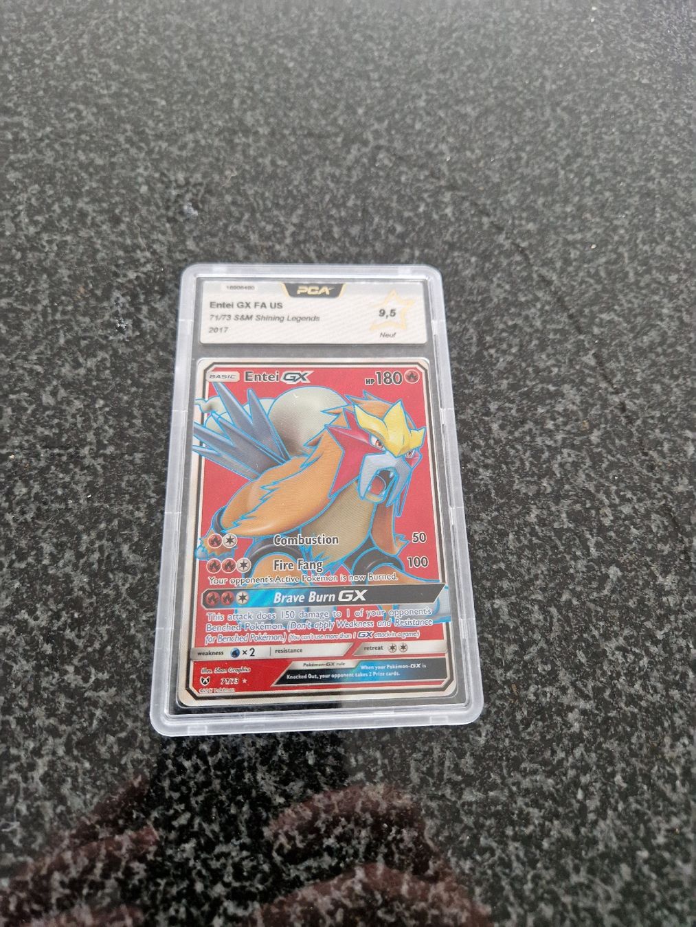 Pokémon Carte collezionabili: Entei GX - FA - US -  71/73 - PCA 9,5  – Nuovo (secondo la descrizione) da Romont FR venduto da raj_sjv9 1